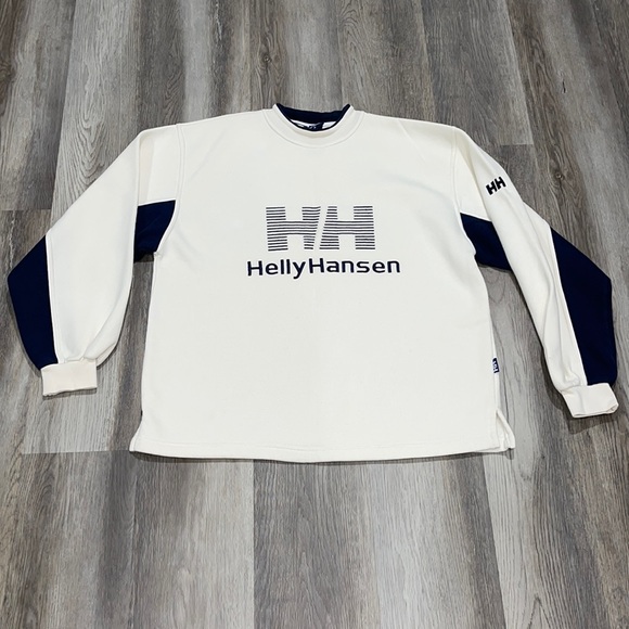 Helly Hansen Sweaters - Vintage 1990s Helly Hansen embroidered logo size medium sweatshirt